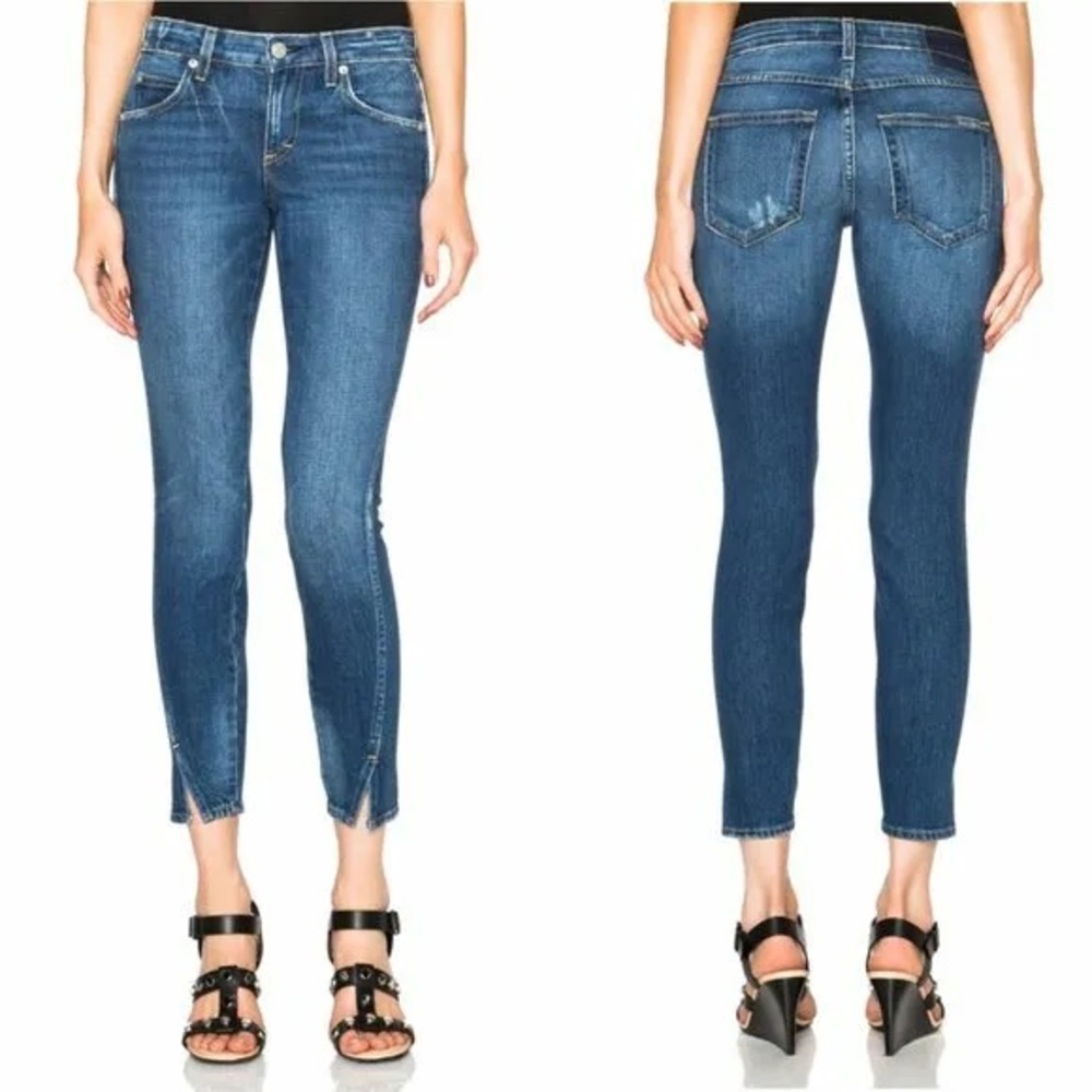 Amo Twist Zip jeans in Sapphire